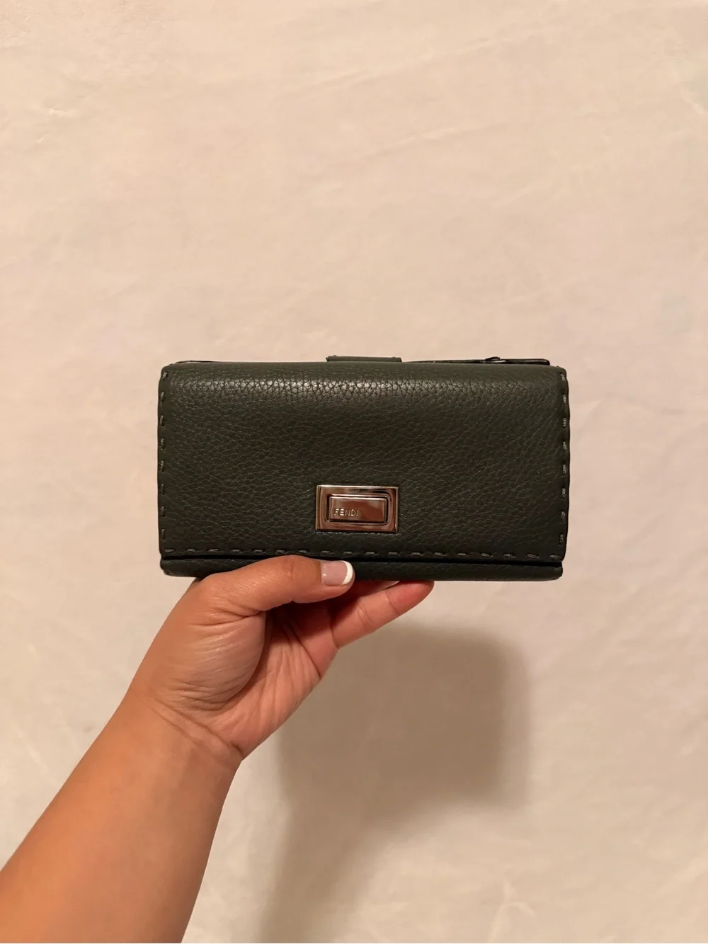 Fendi Selleria Peekaboo Medium Bifold Wallet